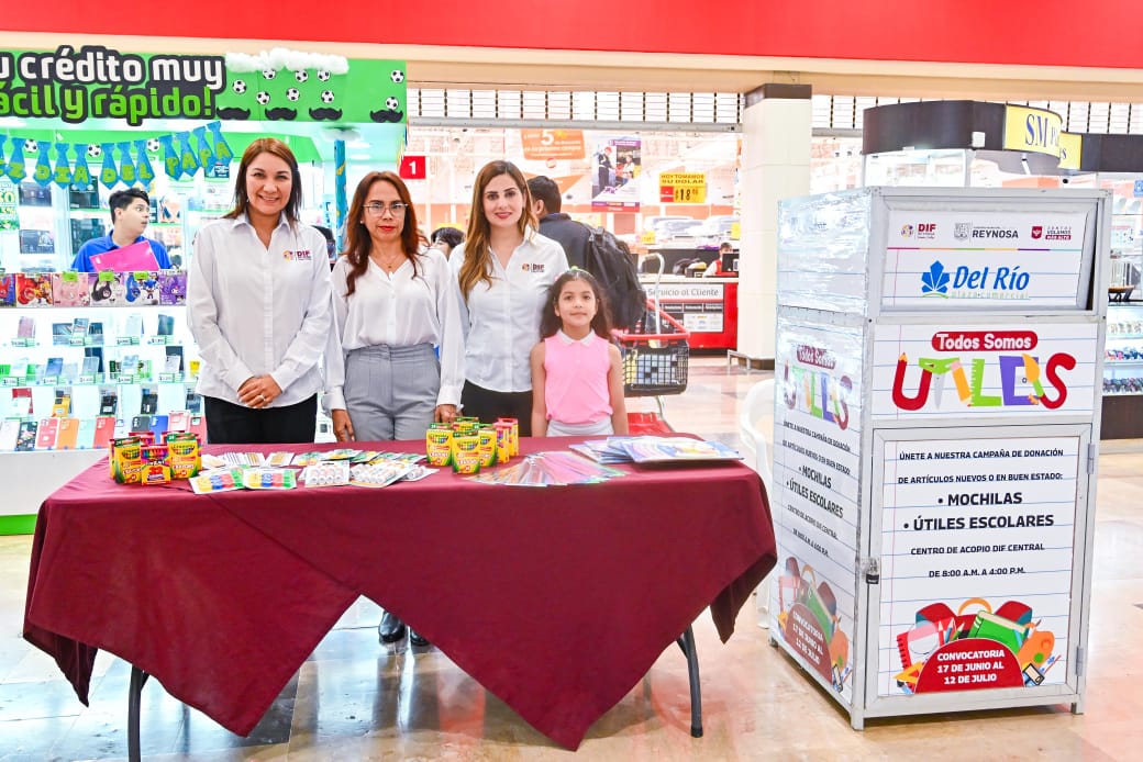 Cuenta DIF Reynosa con Campaña de Donación de Útiles Escolares
